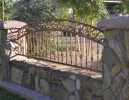 3-rail arched decorative view fencing