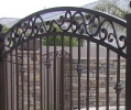 decorative arched pool fencing